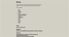Desktop Screenshot of notes.zerodogg.org