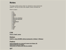 Tablet Screenshot of notes.zerodogg.org